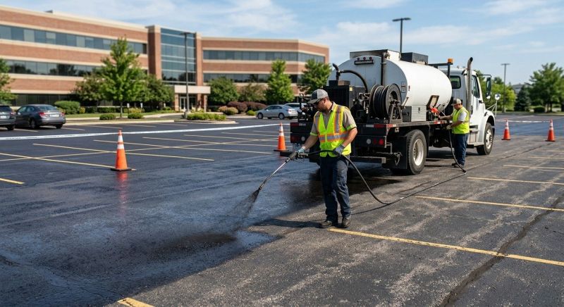 Church Parking Lot Sealcoating in Denver, CO