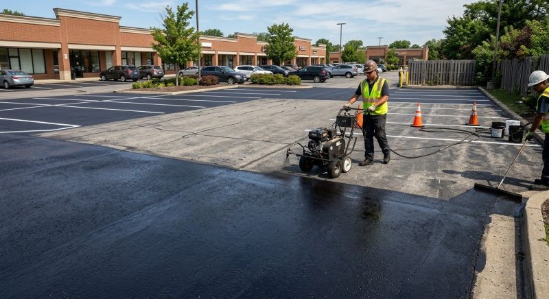 Church Parking Lot Sealcoating in San Antonio, TX