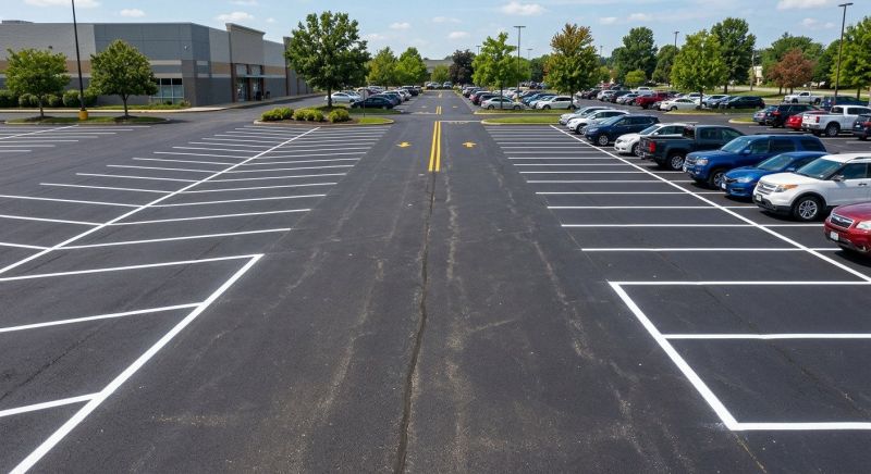 Commercial Asphalt Painting in Roswell, GA