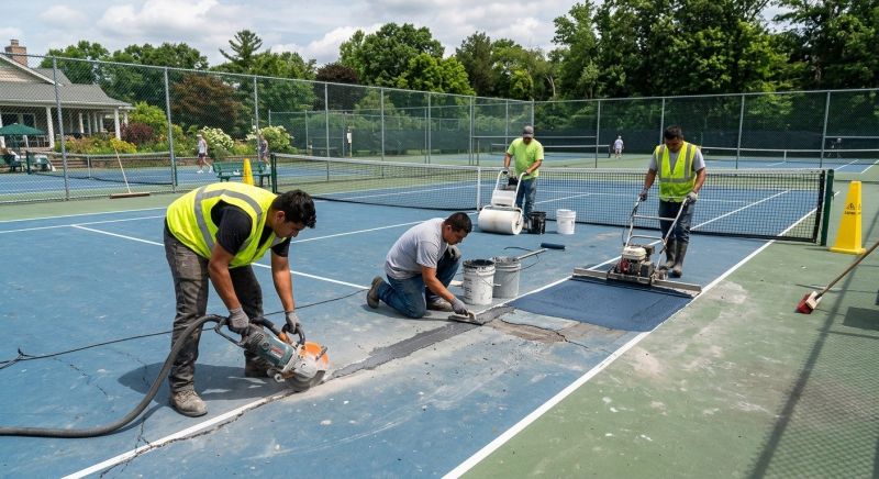 Tennis Court Repair Service in Fort Myers, FL