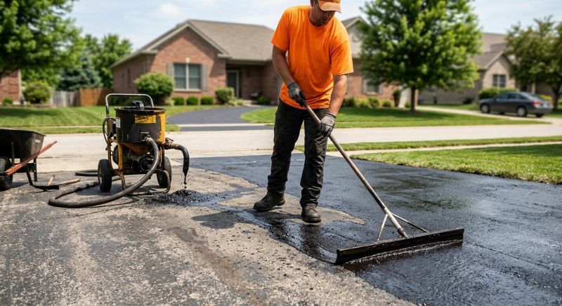 Driveway Slurry Sealing in San Antonio, TX